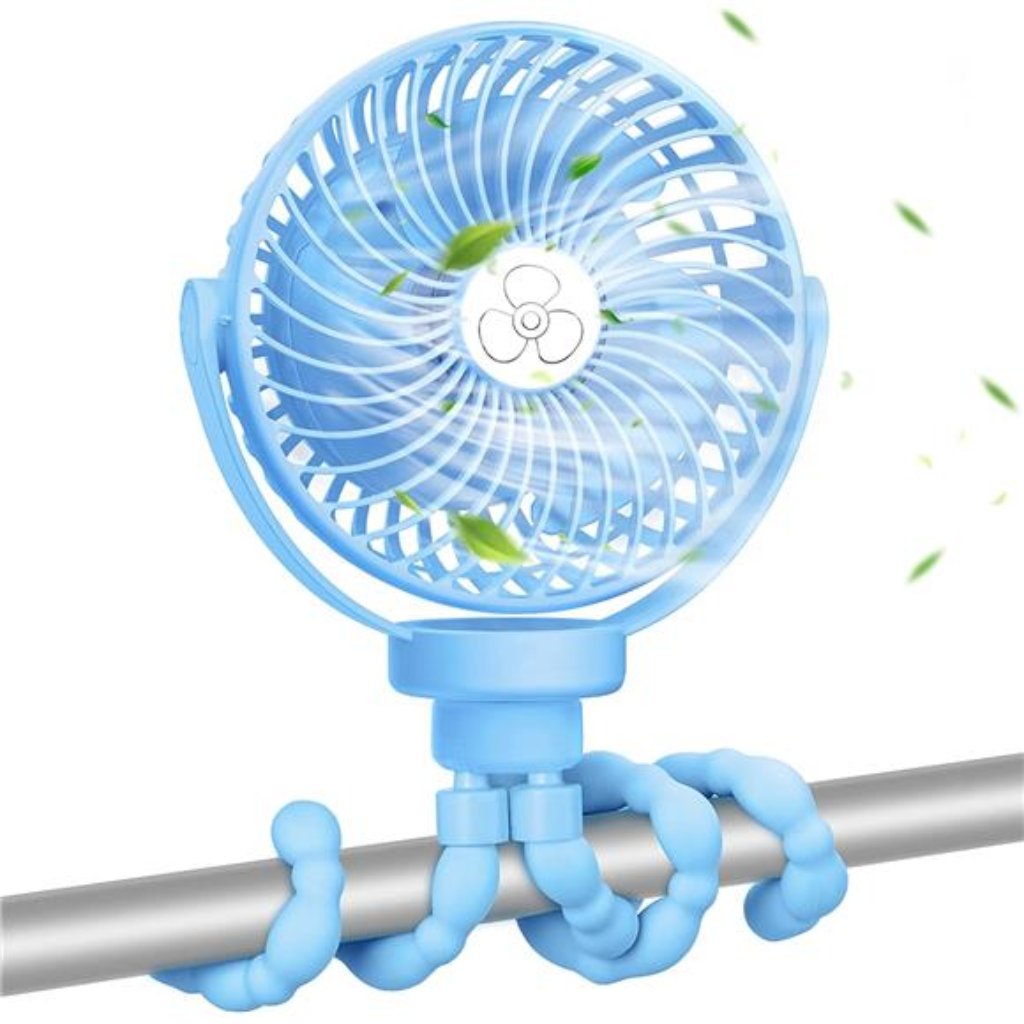5200mah Battery Operated Stroller Fan Handheld Mini Fan Clip On Fan W Tripod
